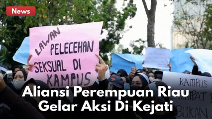 Massa Aliansi Perempuan Riau: Kampus Tempat Belajar, Bukan Sarang Predator !!