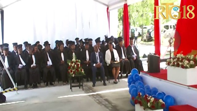 Seremoni gradyasyon 7èm pwomosyon lekòl majistrati ki gen ladan'l 55 elèv majistra