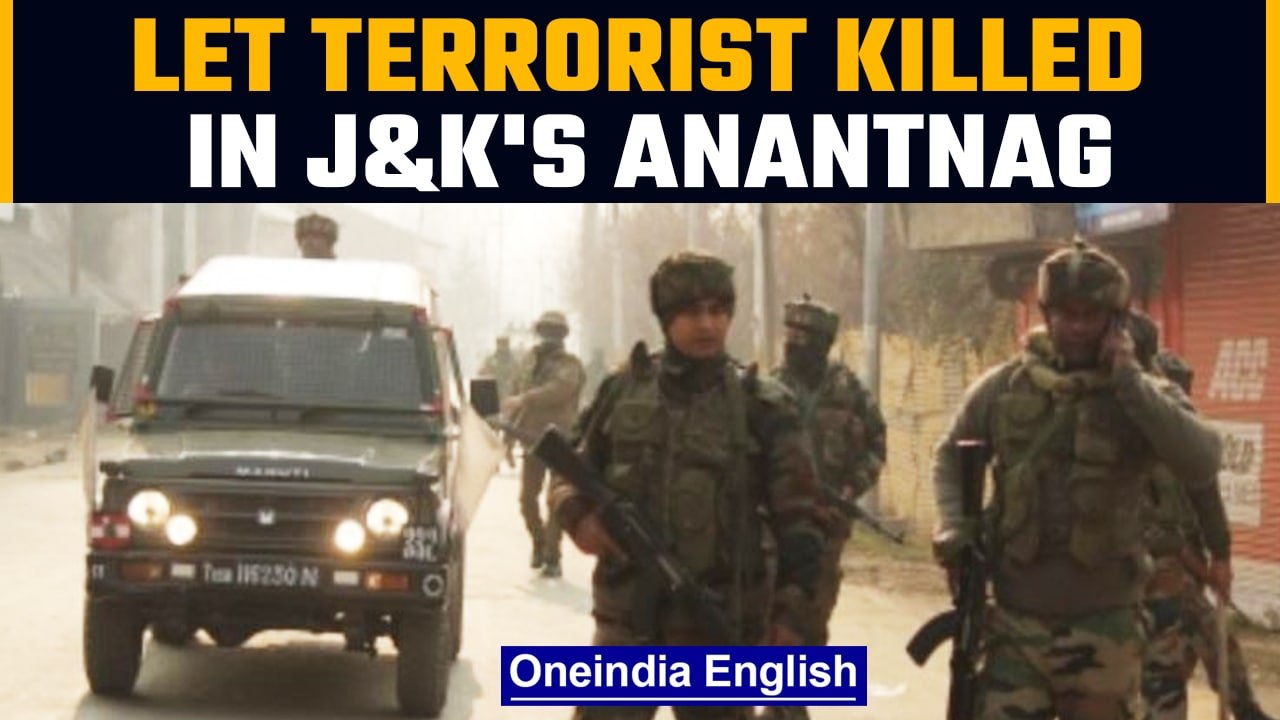 J&K: Lashkar-e-Taiba terrorist killed in Anantn...
