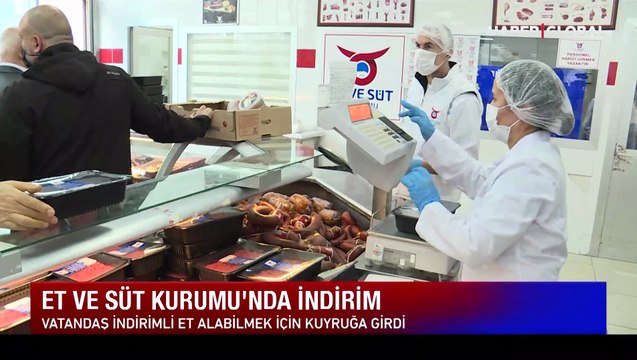 Et ve süt kurumunda indirim! Uzun kuyruklar oluştu