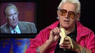 Jimmy Savile distracts with a banana in Is This Your Life  1995 TV Interview