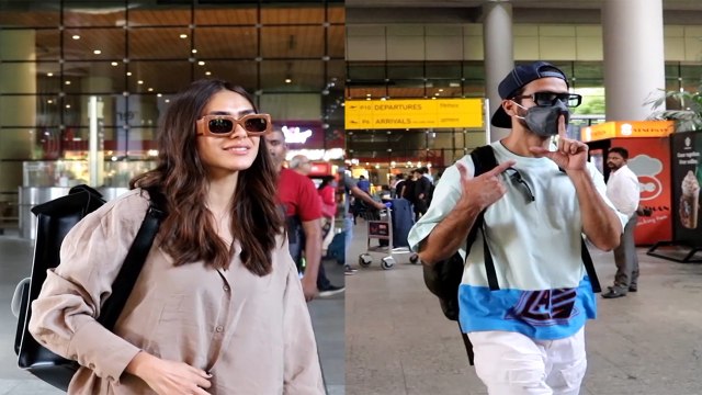Shahid Kapoor Jersey का प्रमोशन करके लौटे Mumbai, Mrunal Thakur संग दिखे; Video | FilmiBeat