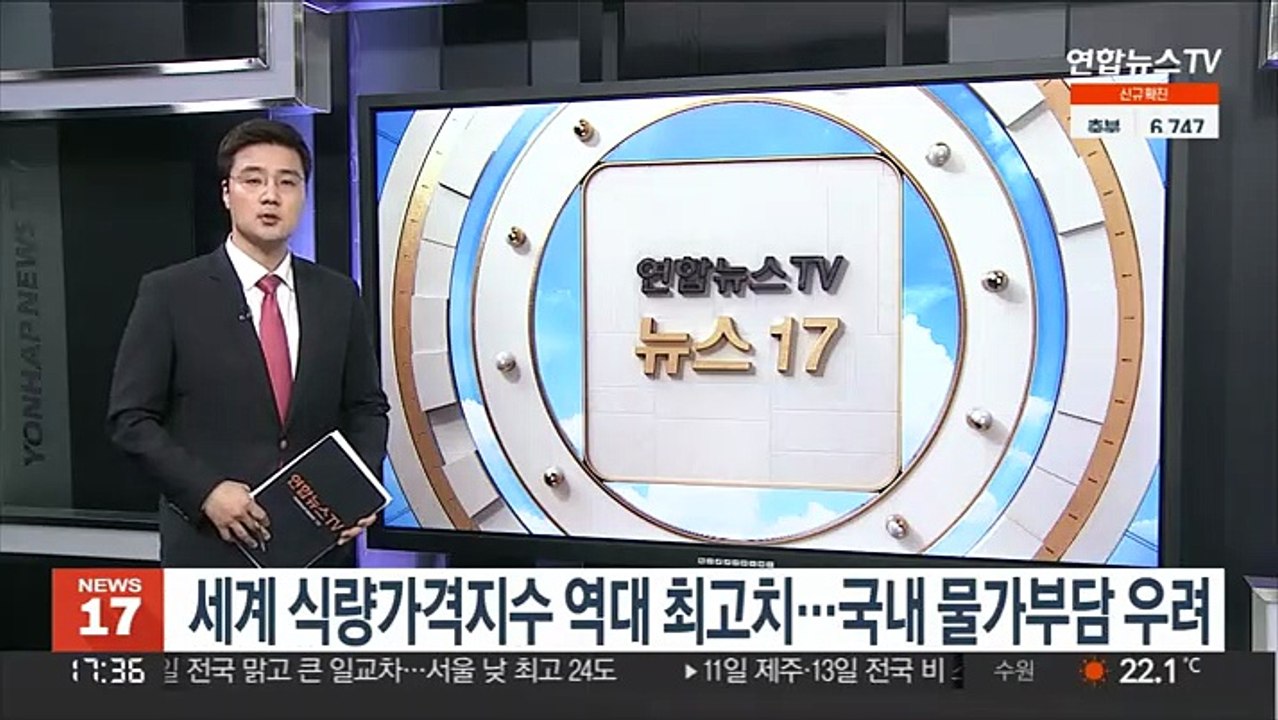 세계 식량가격지수 역대 최고치…국내 물가부담 우려