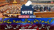 Voting on the no-confidence motion will take place at 8 pm