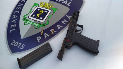 Mais uma arma de fogo é apreendida pela Guarda Municipal de Cascavel