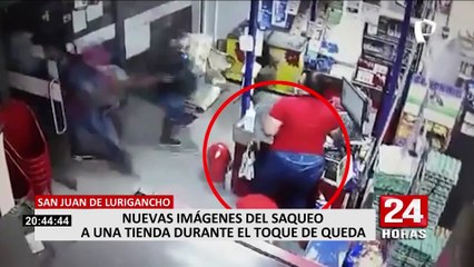 SJL: Revelan nuevas imágenes del saqueo a minimarket
