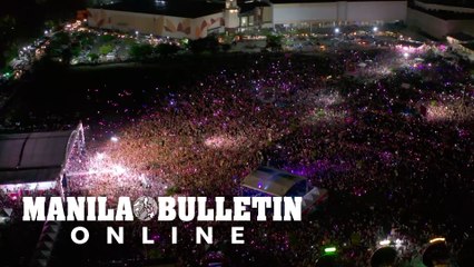 Drone shot taken during Leni-Kiko tandem grand rally in Pampanga