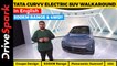 Tata Curvv Electric SUV Walkaround | Coupe Design, 500KM Range, Panoramic Sunroof, 4WD & More