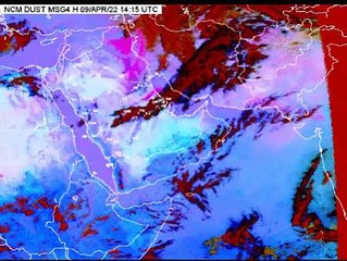 الأقمار الصناعية توضّح تأثر الأجزاء الشمالية للمنطقة الشرقية حفر الباطن-القيصومه وماجاورها