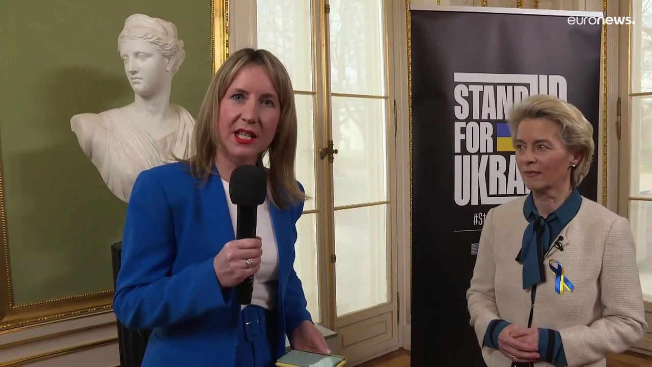 'Entschlossen, mich für die Ukraine einzusetzen': Ursula von der Leyen im Euronews-Interview