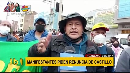 Consejo de Ministros descentralizada: Huancaínos se reunieron para exigir renuncia de Castillo