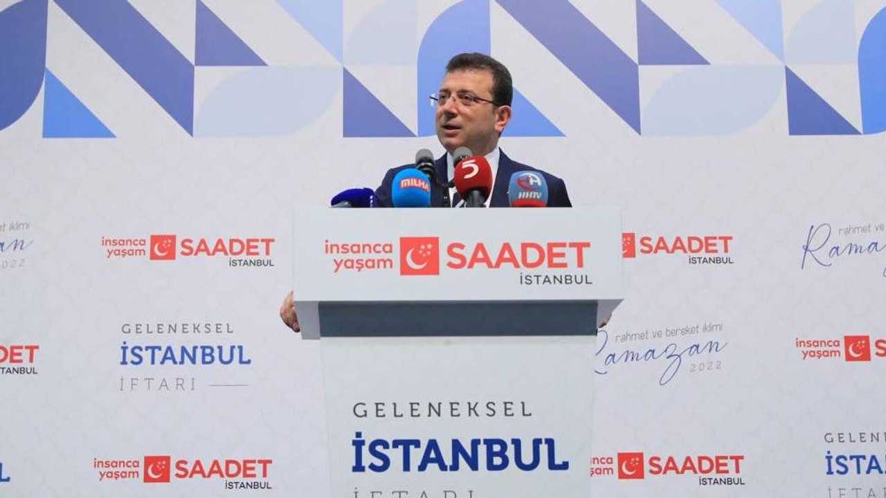 Karamollaoğlu ve İmamoğlu, Saadet Partisi iftarında buluştu