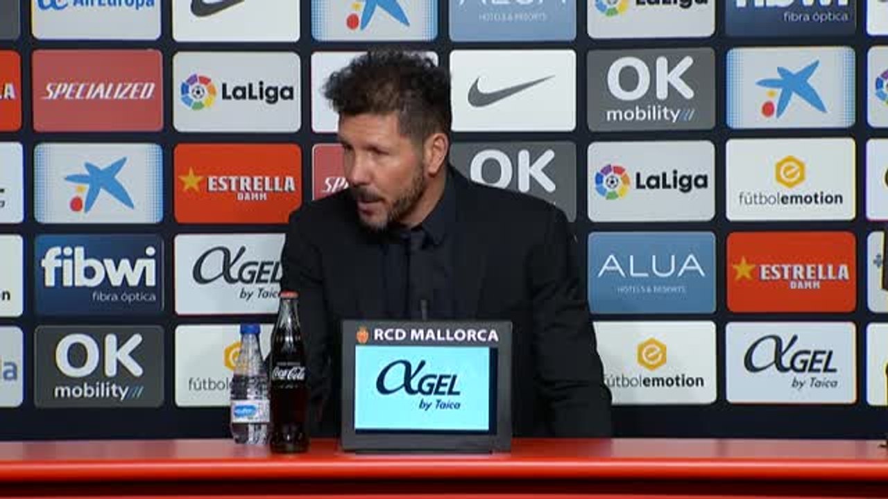 Aguirre contento tras la victoria del Mallorca ante el Atlético de Madrid