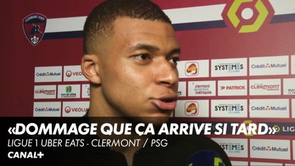 La réaction de Kylian Mbappé après Clermont / PSG - Ligue 1 Uber Eats