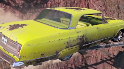 Cars vs Cliff Drops x Rails Bridge  BeamNG Drive