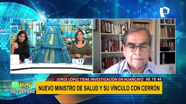 Óscar Ugarte sobre nuevo titular del Minsa: “Sigue siendo la cuota partidaria a Perú Libre”