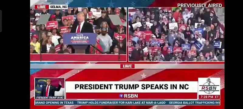 President Trump holds rally in Selma, North Carolina April 09, 2022