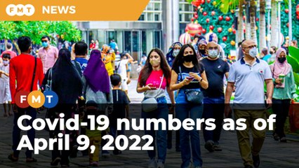 Covid-19 numbers as of April 9, 2022