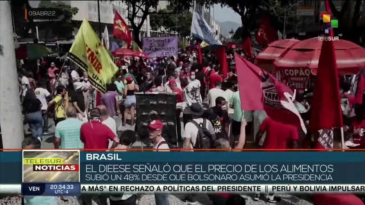 Organizaciones sociales marcharon en Brasil en rechazo a políticas de Jair Bolsonaro
