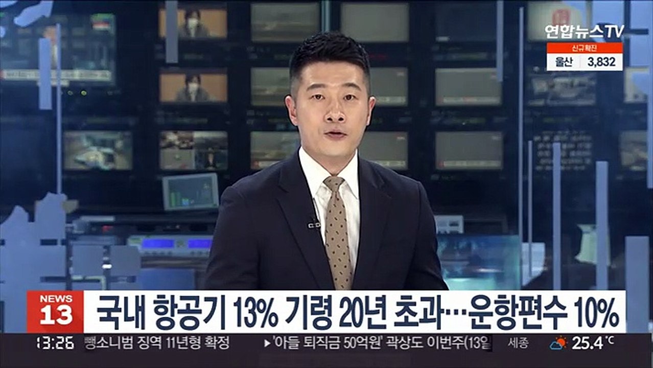 국내 항공기 13% 기령 20년 초과…작년 2만 2,000편 운영