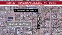 Red-light runner believed to be impaired, killing two people in crash in Apache Junction