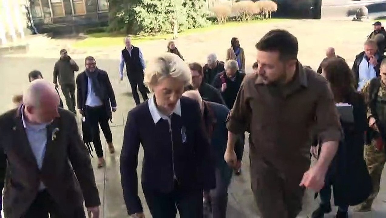 Ursula Von Der Leyen ve Josep Borrell Kiev'de