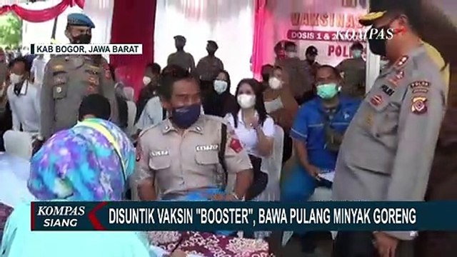 Polda Jabar Tingkatkan Capaian Vaksin Booster Bogor dengan Strategi Bagi-bagi Minyak Goreng Gratis!