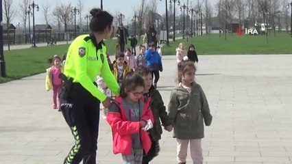 Miniklere eğlenceli trafik eğitimi