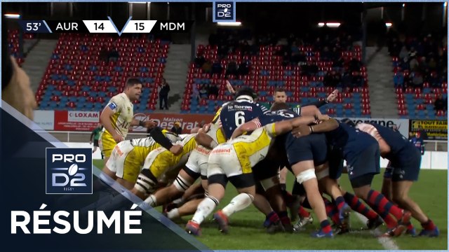 PRO D2 - Résumé Stade Aurillacois-Stade Montois: 14-32 - J26 - Saison 2021/2022