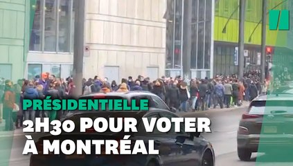 Pour voter à la présidentielle 2022 à Montréal, il fallait compter sur de longues files d’attente