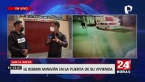 Santa Anita: Dos delincuentes roban una minivan a profesor de fútbol