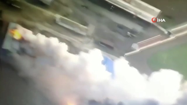 Ukrayna ordusu Rus askerlerine ait mühimmat deposunu havaya uçurdu