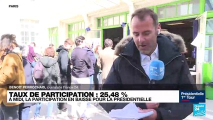Présidentielle française : 25,48 % de participation à midi, trois points de moins qu'en 2017