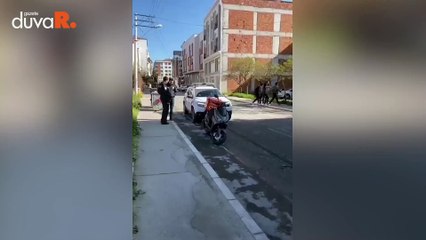 Polisten kuryeye tehdit: 'Beynine sıkarım'