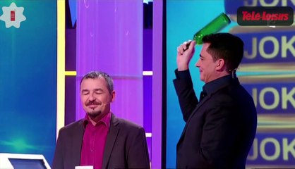 Olivier Minne brise une bouteille sur la tête d'un candidat… Le Zapping Jeux