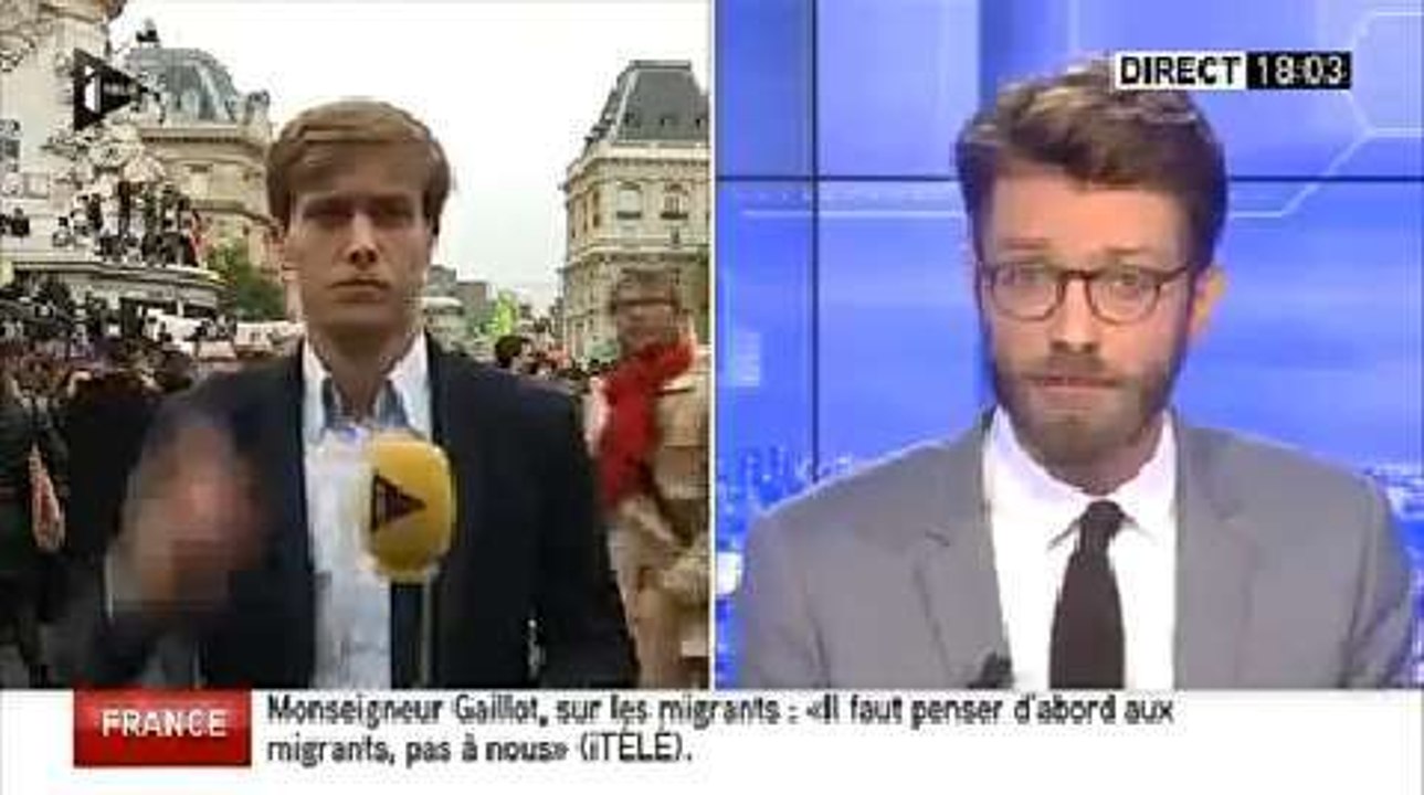 L'envoyé spécial d'iTélé surpris en pleine dispute