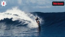 Robbie Maddison surfe avec une moto... Le zapping du web
