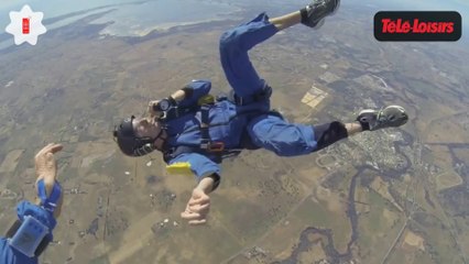 Zapping Web : il perd connaissance en plein saut en parachute...