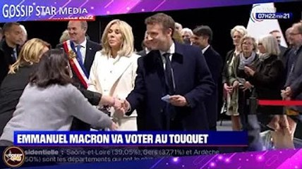 Brigitte Macron : son look chic et sobre pour aller voter aux côtés de son mari