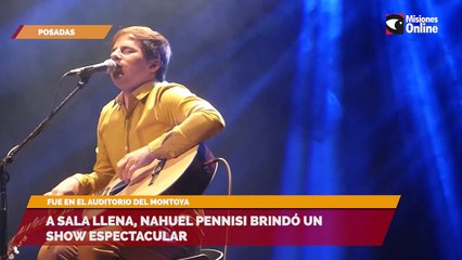 A sala llena, Nahuel Pennisi brindó un show espectacular