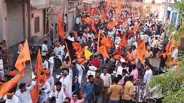 नागौर में रामनवमी पर पहली बार निकली ऐसी शोभायात्रा, थम सा गया नागौर