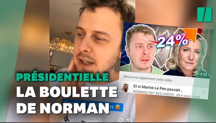 Pourquoi Norman Thavaud a retiré sa dernière vidéo sur Marine Le Pen