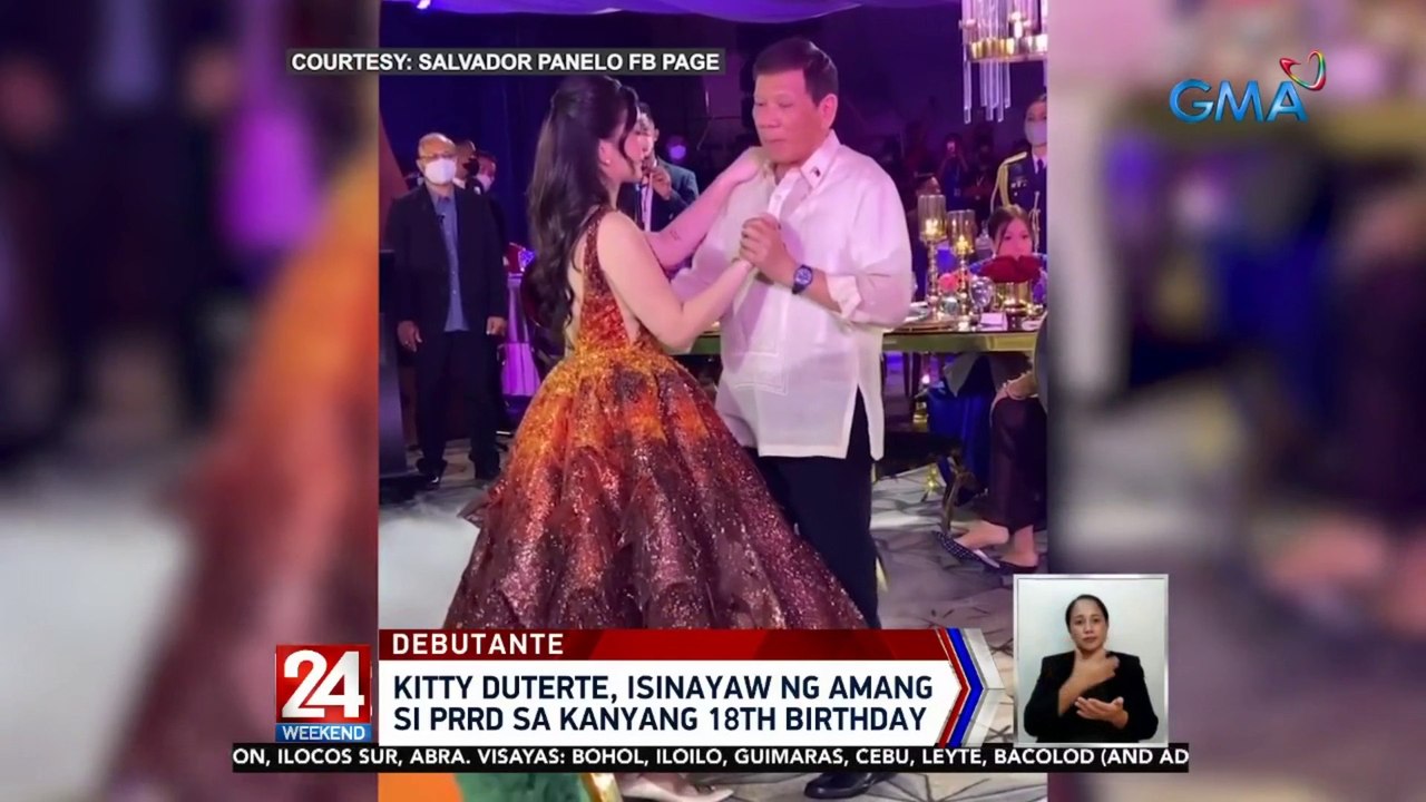 Kitty Duterte, isinayaw ng amang si PRRD sa kanyang 18th birthday | 24 Oras Weekend