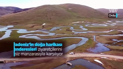 Karadeniz'in doğa harikası menderesleri ziyaretçilerini karşılıyor