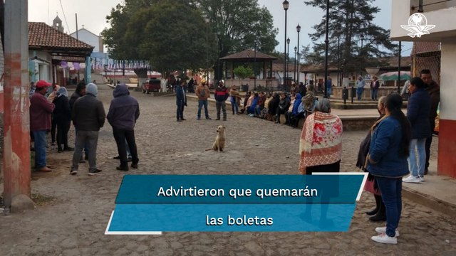 Pobladores de Zirahuén, en Michoacán, impiden instalación de casillas para revocación de mandato