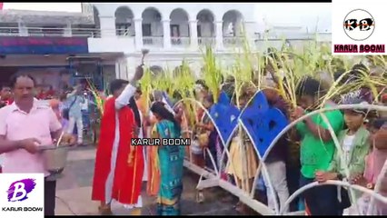 #karurboomi #உலக புகழ்பெற்ற வேளாங்கண்ணி பேராலயத்தில் நடைபெற்ற குருத்தோலை பவனி பக்தர்கள் பங்கேற்பு |