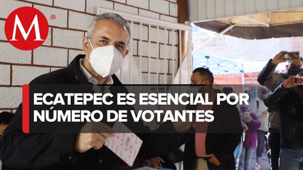 El alcalde de Ecatepec emite y participa en la consulta de Revocación de Mandato