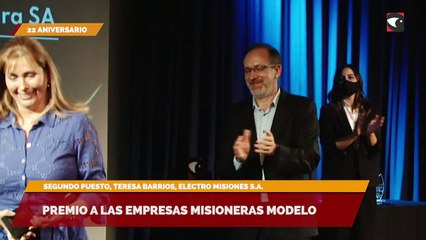 Segundo puesto, Teresa Barrios, Electro Misiones s.a