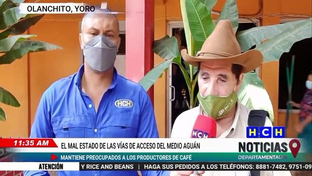Cafetaleros del Medio Aguán en Olanchito denuncian caminos pedregosos para exportar su producto