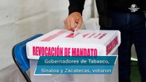 Gobernadores emiten su voto en la consulta de Revocación de mandato